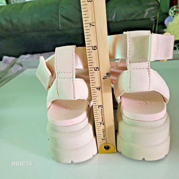 Women’s Sandals#6 UGG Ashton Blush Pink & Beige Platform Gladiator Strappy Prom - Picture 16 of 16